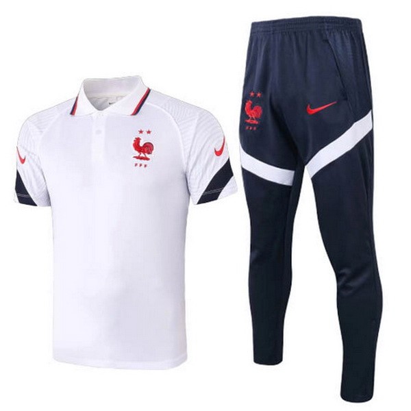 Polo Set Completo Francia 2020 Bianco Blu